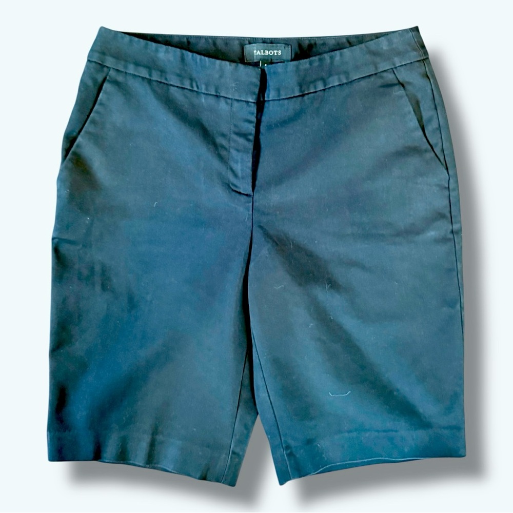 Talbots Black Bermuda Shorts 6